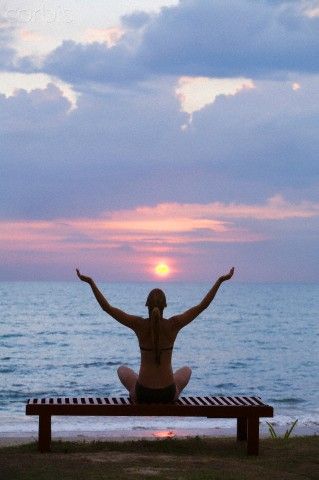 Love the moment and the energy of that moment will spread beyond all boundaries into blissful, peaceful happiness. Bench With Arms, Koh Lanta Thailand, Zen Moments, Sunset On The Beach, Asthetic Picture, Serenity Now, Koh Lanta, Peaceful Places, Tropical Island