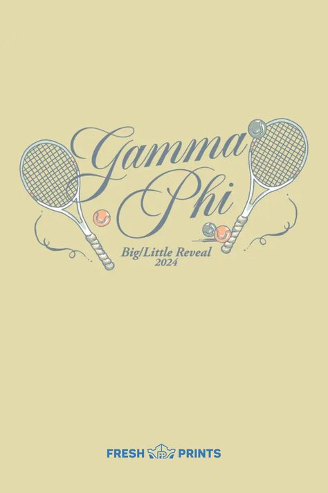 Customize cute, trendy, and affordable merch for your organization with Fresh Prints! Gamma phi beta, gphi, big little reveal, big little outfits, big little merch,gphi merch, tennis graphic, tennis merch,Sorority merch, merch inspo, merch ideas, unique merch, cute merch, trendy merch, sorority merch ideas, sorority apparel, custom greek life apparel, custom sorority merch, sorority graphic, sorority graphic inspo, sorority instagram, sorority design, sorority merch design, sorority design inspo Big Little Outfits, Tennis Merch, Trendy Merch, Sorority Instagram, Sorority Big Little Reveal, Cute Merch, Tennis Graphic, Unique Merch, Sorority Family