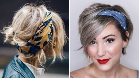 20 Best Accessories for Short Hair Short Hair With Barettes, How To Wear Bandanas In Hair Short, Hair Accessories For Women Short Hair, How To Accessorize Short Hair, Best Headbands For Short Hair, Headband And Short Hair, Headbands And Short Hair, Cute Headbands For Short Hair, Hair Bands For Short Hair