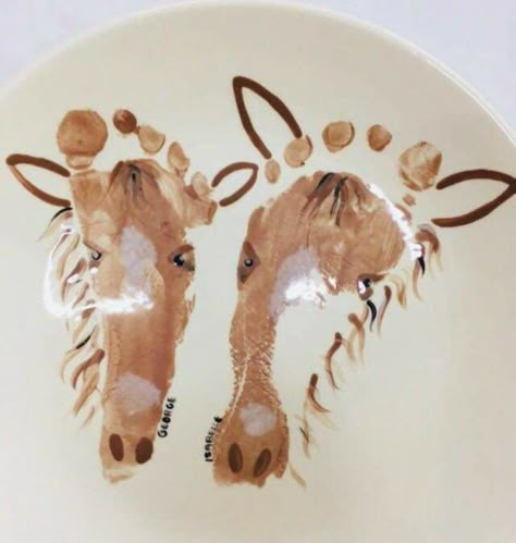 Horse footprints Baby Animals Activities, Horse Crafts For Kids, Foot Print Art, Hand Print Art, Animals Activities, Infant Art, Crafts For Kids Preschool, Print Crafts, Footprint Crafts