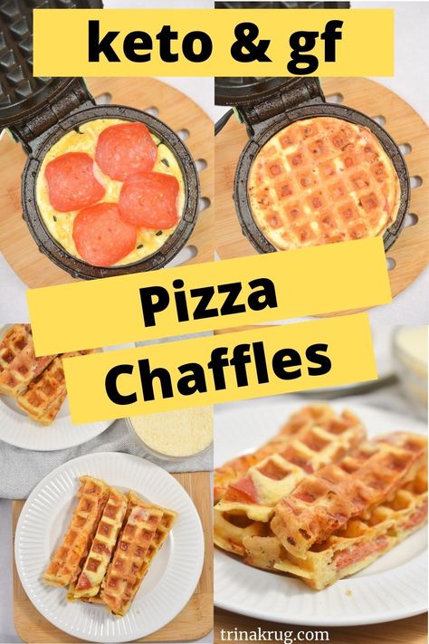 Pizza Chaffles, Pizza Chaffle Recipe, Best Keto Pizza, Pizza Chaffle, Stuffed Pizza, Chaffle Recipe, Keto Pizza, Waffle Iron, Diet Keto