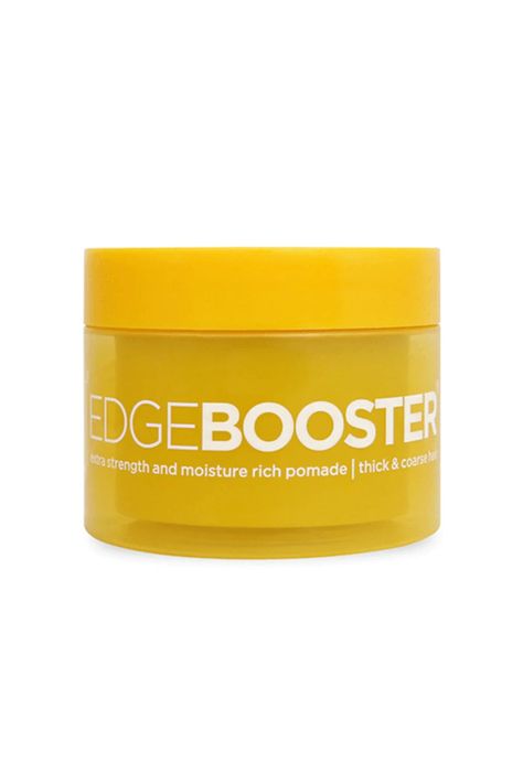 Meet the upgraded version of our classic EDGE BOOSTER pomade. With intensified hold and a formula brimming with rich moisture, this is the ultimate tool to keep every strand in check while lavishing them with luxurious hydration. Available in a splendid array of eight fragrances, you can now customize your hair care routine to suit your olfactory desires. Why the EDGE BOOSTER Extra Strength and Moisture Rich Pomade? 🌊 Extra Strength Hold: Now even more potent, ensuring that even the most stubbo Pink Edge Booster, Ebin Edge Control, The Best Edge Control, Edge Booster, Edge Booster Gel, Extra Hold Hair Gel, Curly Hair Pieces, Intricate Hairstyles, Thick Coarse Hair