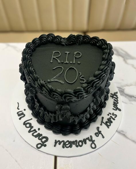 Black Thirty Birthday Cake, Rip To My Youth Cake, Rip 30s Cake, Dirty Thirty Birthday Cake, Rip 20s Birthday Party Cake, Rip 30th Birthday Cake, Dirty Thirty Cake For Men, 30 Cake Birthday For Women, Rip Twenties Birthday Cake