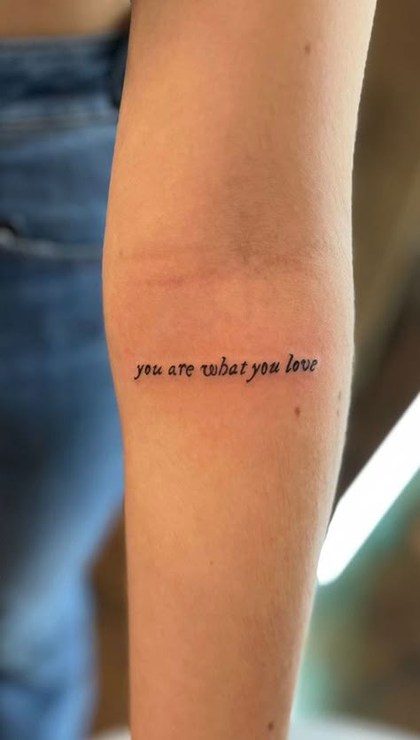 Taylor Swift Tattoo Sisters, You Are What You Love Taylor Swift Tattoo, You Can Face This Taylor Swift Tattoo, You Are What You Love Tattoo Taylor Swift, Taylor Swift Tattoo Ideas Small Lyrics, Sister Tattoos Taylor Swift, Taylor Swift Script Tattoo, Taylor Swift Rib Tattoo, Delicate Tattoo Taylor Swift