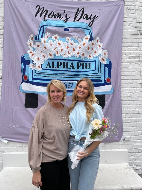 Mothers Weekend Sorority, Moms Day Sorority Banner, Moms Day Sorority Activities, Sorority Parents Weekend Banner, Moms Weekend Banner, Sorority Sisterhood Events Activities, Moms Day Sorority, Sorority Family Weekend, Moms Weekend Sorority