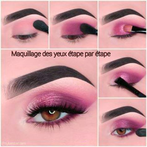 Makeup Fucsia, Make Up Fucsia, Stage Makeup Dancer, Brown Eye Makeup Tutorial, Eye Makeup Inspiration, Amazing Wedding Makeup, Eyeshadow Designs, Makeup Ojos, Eye Makeup Styles