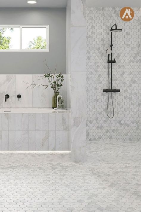 You can't go wrong with this African Arabescato marble flooring for your bathroom remodeling project. Concrete Epoxy, Arabescato Marble, Flooring Installation, Marble Flooring, Stamped Concrete, Epoxy Floor, Stained Concrete, Pressure Washing, Bathroom Remodeling