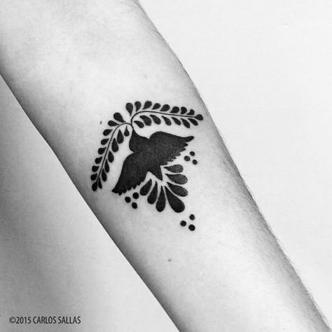 Otomi Tattoo, Aztec Tattoos, Tattoo Time, Tattoo Heart, Time Tattoos, Heart Tattoo, Print Tattoos, Paw Print Tattoo, Small Tattoos