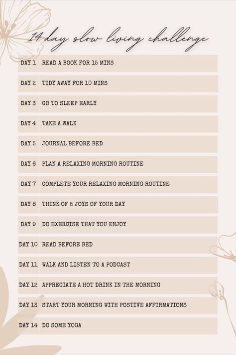 Hygge Challenge, Planner Cleaning, Sleep Early, Routine Planner, Cleaning Checklist, Do Exercise, Bedtime Routine, Slow Living, Lifestyle Changes