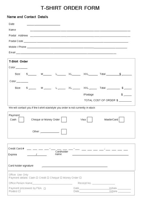 T-Shirt Order Form - How to make a T-shirt order form? Download this effective T-Shirt Order Form template now! T Shirt Order Form Template, Cricut Sizing, T Shirt Order Form, Middle School Cheer, Shirt Order Form, Reward Chart Template, Busy Calendar, Printable Banner Template, Order Tracker