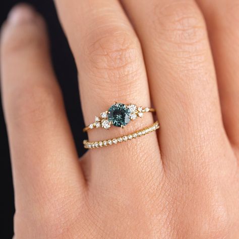 Deep Blue Engagement Ring, Snowdrift Rings, Wedding Ring Sapphire, Snowdrift Ring, Green Montana, Sapphire Silver Ring, Sapphire Wedding Ring, Paper Rings, Dream Wedding Ring