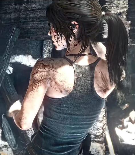 Lara Croft Edit, Lara Croft Hair, Dread Out Game, Edit Videos Aesthetic, Game Edit, Laura Croft, Fatal Frame, Dara Kpop, Lara Croft