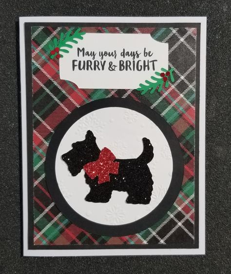 Stampin Up Scottie Dog Punch Cards, Scottie Dog Stampin Up Cards, Stampin Up Christmas Scottie Cards, Christmas Scottie Stampin Up Cards, Stampin Up Scottie Dog, Stampin Up Christmas Scottie, Dog Cards Handmade, Christmas Scottie, Create Christmas Cards