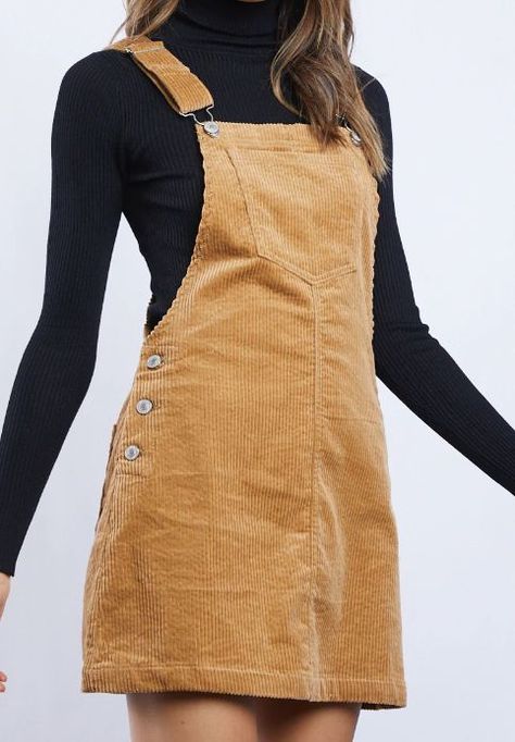 Dungree Styles Dress, Courderoy Overall Dress Outfit, Corduroy Overall Dress Outfit Fall, Corduroy Overall Dress Long, Casual Corduroy Pinafore Dress For Fall, Corderoy Overall Dress, Join Fashion, Fashion Travel Outfit, Corduroy Overall Dress