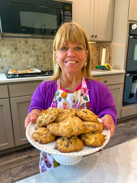 Chocolate Chunk Cookies – Amy Roloff Amy Roloff Recipes, Sink Cookies, Amy Roloff, Kitchen Sink Cookies, National Cookie Day, Everything But The Kitchen Sink, Blueberry Cookies, Celebrity Recipes, Crispy Cookies