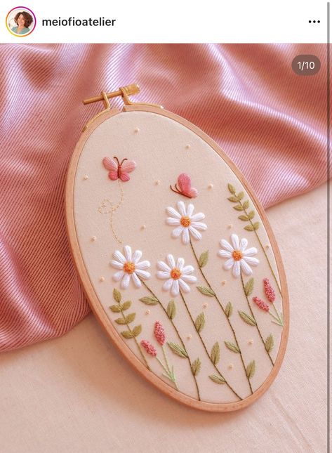 Brazilian Embroidery Stitches, Craft Work For Kids, Embroidery Fashion Detail, Simple Hand Embroidery Patterns, Hand Embroidery Patterns Flowers, Diy Embroidery Patterns, Basic Embroidery Stitches, Handmade Embroidery Designs, Pola Kristik