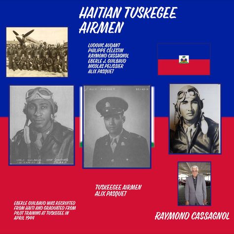 Haitian Tuskegee Airman Haiti History, Tuskegee Airman, Minimal Shirt Design, Tuskegee Airmen, Pilot Training, Haiti, Native American, Air Force, Force