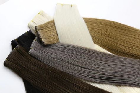 Hair factory directly provide all types of hair extensions, including tape hair, clip hair, tip hair, nano, micro ring… etc. Please contact me if any inquiry. #ponytails #tapeextensions #hairextensionspecialists #clipin #tapein #utape#flattip #nanon #hairbulk #utip #chicagohairextensions#tapeinextension#sewinweave#hairextensiontraining#blondeextensions#hairextensionsmanchester#hairextensionsnyc#hairtransformation#extensiones#microrings#scottsdalesalon#virginhairextensions#utahhairextensions#exte Types Of Hair Extensions, All Types Of Hair, Hair Vendor, Tape In Extensions, Types Of Hair, Clip Hair, Hair Clip, Hair Extensions, Hair Clips