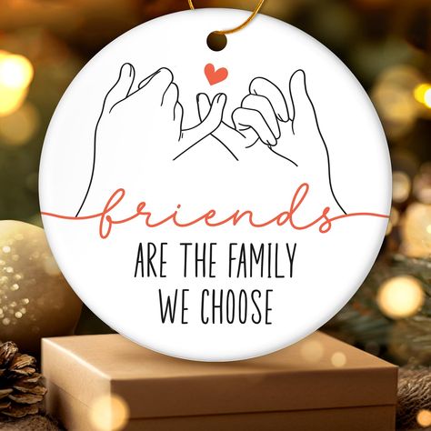 PRICES MAY VARY. BEST FRIEND GIFTS FOR WOMEN: Celebrate the unbreakable bond you share with your best friend with this radiant ceramic friendship ornament, a touching tribute to your enduring friendship. Suitable as Friendship Gifts, best friend gifts, bestie gifts, long distance best friend gifts, soul sister gifts, bestie birthday gifts, work friendship gifts, bff gift FRIEND ORNAMENTS: Embrace this ornament as a tender way to reinforce your friendship and express your gratitude during the hol Best Friends Ornaments Diy, Best Friends Ornaments, Bff Christmas Ornaments, Friends Ornaments, Besties Christmas, Birthday Present Ideas, Bff Christmas, Sister Birthday Presents, Friendship Ornaments