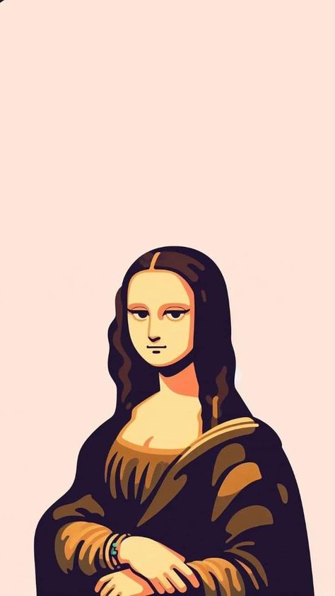 Mona Lisa Wallpaper Aesthetic, Monalisa Cartoon, Mona Lisa Background, Mona Lisa Cartoon, Mona Lisa Wallpaper, Mona Lisa Aesthetic, Monalisa Painting, Monalisa Art, Mona Lisa Drawing