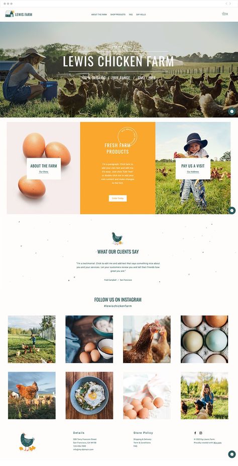 Farmers Market Website Design, Farm Web Design, Farm Website Design Inspiration, Farm Design Layout, Farm Website Design, Farm Websites, Farm Website, Website Branding Design, Light Template