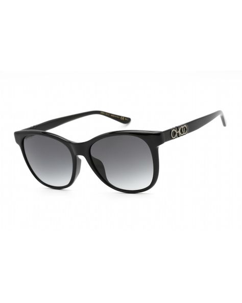 Black Jimmy Choo JUNE/F/S sunglasses Grey gradient lenses Designed for women Essential accessory for a stylish wardrobe Material: plastic