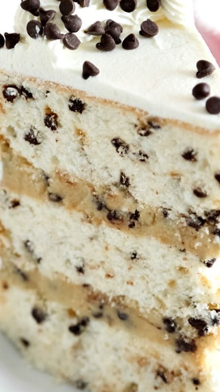 Chocolate Chip Cookies and Milk Cake Recipe White Chocolate Chip Cake Recipes, Chocolate Chip Cookie Cake Birthday, Milk And Cookies Cake, Cakes At Home, Cake Pinterest, Cookies And Milk, Cookies Cake, Milk Cake, Layered Cake