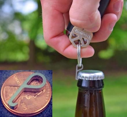 PryMe: The World's Tiniest Bottle Opener, Smaller Than a Penny Ridiculous Gifts, Unusual Gadgets, Fun Gadgets, Ordinary Objects, Unique Gadgets, Tech Gift, Unique Gifts For Men, Crafts For Kids To Make, Products To Buy