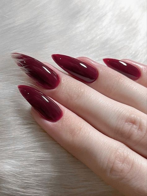 Dark Red Nails, Casual Nails, Blush Nails, Pretty Gel Nails, Soft Nails, Chic Nails, Pretty Acrylic Nails, Long Acrylic Nails, Perfect Nails