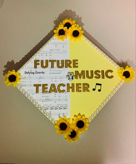 Music Education Graduation Cap, Music Major Graduation Cap, Music Teacher Graduation Cap, Music Grad Cap Ideas, Grad Cap Ideas Music, Music Grad Cap, Graduation Cap Designs Music, Music Graduation Cap, Graduation Cap Teacher