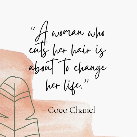 "A woman who cuts her hair is about to change her life." - Coco Chanel  These words from Coco Chanel resonate with the transformative power of a haircut. It's more than just a physical change; it's a statement of inner strength and a bold step towards embracing new beginnings. 😍  It is important to find the best #hairstylistingorokan if you want this spirit of change. Our team are always ready to help you transform your hair dreams into reality.💕  Book your appointment now 📞0483881655 Hair Change Quotes, Hair Change, Hair Quotes, Physical Change, Cut Her Hair, A Haircut, Dreams Into Reality, Book Your Appointment, Change Quotes