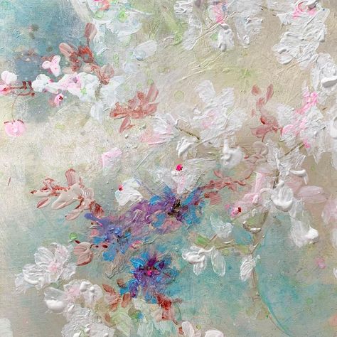 15,7 x 22,4 inches ! Apple tree in blossoms with clematis .... leaving France this week for @officialshabbychic celebrating their 30 th… | Instagram Laurence Amelie, French Paintings, Blossom Trees, Apple Blossom, Apple Tree, French Artists, Clematis, Tree Painting, Amelie