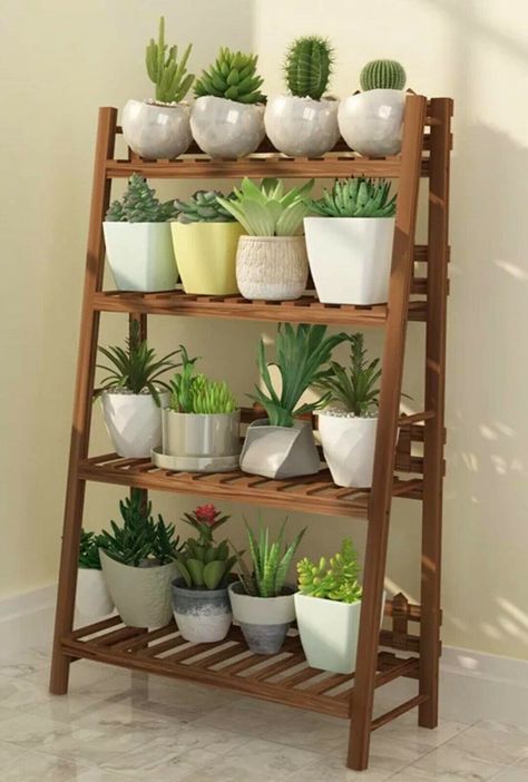 Stylish Iron Stands" Contemporary Shelving, Garden Plant Stand, Outdoor Garden Planters, Plant Stands Outdoor, Plant Decor Indoor, Interior Design Concepts, Plant Aesthetic, Wooden Shelf, Wooden Planters