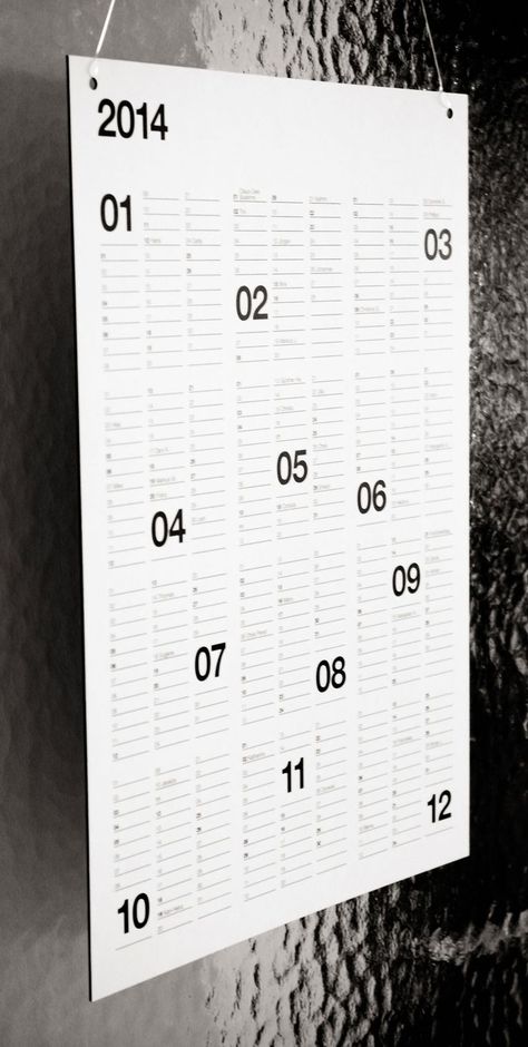 Graphic Design Magazine, Simple Calendar, Creative Calendar, Calendar Designs, 달력 디자인, Calendar Layout, Calendar Poster, Helvetica Neue, Unique Calendar