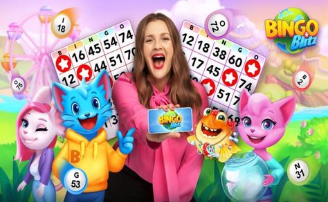 Bingo Blitz is an online game that allows you to play different card games and, of course, the popular Bingo.  The difference with other downloadable games is that it allows the player to win credits through challenges,... Bingo Blitz Free Credits, Student Finance, Bingo Blitz, Fun Online Games, Free Rewards, Traditional Games, Drew Barrymore, Bingo Games, Online Game