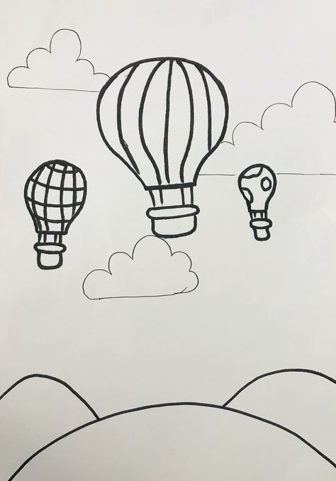 Simple parachute colouring for kids Parachute Drawing, Colouring For Kids, Work Sheet, Art Lesson, Lesson Ideas, Drawing For Kids, Coloring For Kids, Art Lessons, Doodles