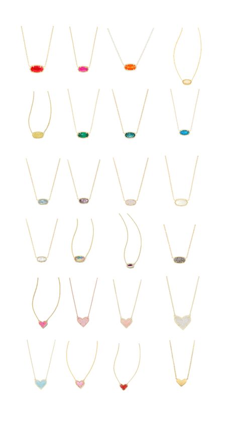 Kendra Scott necklaces ~ tags ~#preppy #kendrascott #kendrascottnecklace #jewlery #necklace Kendra Scott Outfit, Kendra Necklace, Preppy Christmas List, Kendra Scot, Teen Gift Guide, Preppy Necklaces, Preppy Accessories, Preppy Gifts, Jewlery Necklace