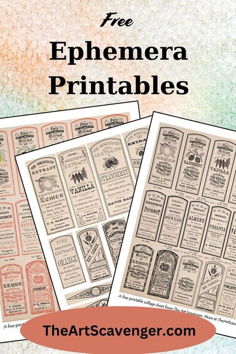 Journal Ephemera Free Printable, Junk Journal Tags Free Printable, Free Printable Junk Journal Labels, Junk Journal Pages Free Printable Vintage Ephemera, Vintage Junk Journal Free Printable Collage Sheet, Free Ephemera Printables, Junk Journal Free Printables, Junk Journal Printables Free, Free Vintage Printables Ephemera