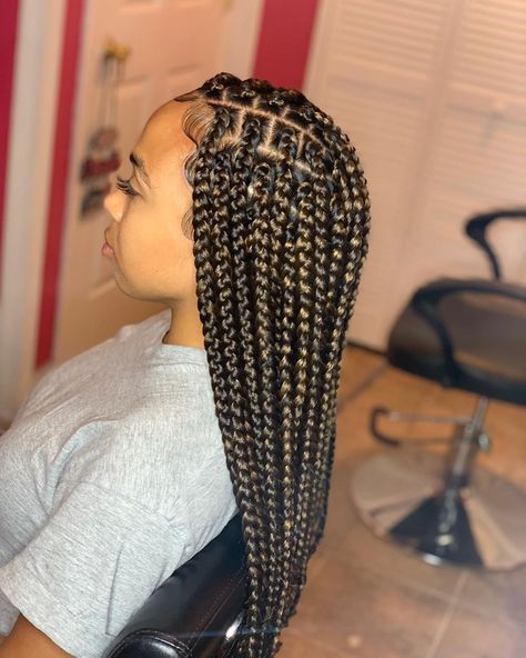 BraidsByBre on Instagram: “Medium Goddess Braids ‼️Book Me 678-466-0757‼️ #labraider #labraids #tribalbraids #laweaves #braids #crochetbraids #trianglebraids #crochet…” Fake Hair Braids, Black Box Braids, Colored Box Braids, Medium Box Braids, Big Box Braids, Stylish Lady, Goddess Braids Hairstyles, Box Braids Hairstyles For Black Women, Braids Hairstyles Pictures