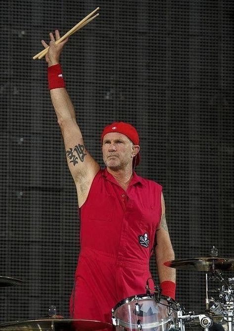 Chad Smith 90s, Drum Photoshoot, Acrylic Drums, Red Hot Chili Peppers Band, Pepper Band, Chad Smith, The Red Hot Chili Peppers, 80s Heavy Metal, Band Aesthetic