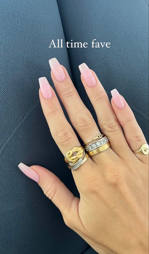 Nail Ideas Acrylic Square Medium, Simple Ballerina Nails, Pink Acyrilics Nails, Milk Pink Nails, Rounded Square Nails, Ballerina Pink Nails, Translucent Pink Nails, Nail For Summer, Nail Tech Aesthetic