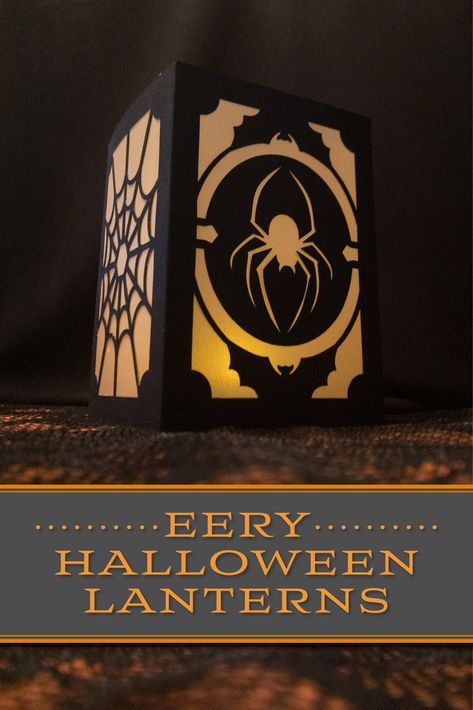 Lantern Cutout, Lanterns Diy, Halloween Lantern, Cricut Maker Projects, Table Halloween, Halloween Decorations Diy, Halloween Decorations Diy Outdoor, Halloween Lanterns, Craft Templates