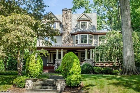 205 Fernwood Ave, Montclair, NJ Crown Point Cabinetry, Montclair New Jersey, Colonial Mansion, Montclair Nj, Colonial Exterior, Custom Kitchens, Victorian House, Victorian Homes, Home Values