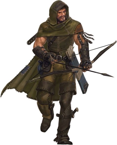 Ranger, Archer. Hunter Ranger Rpg, Rpg Wallpaper, Archer Characters, Body References, Character Design Cartoon, Pathfinder Character, Heroic Fantasy, Character Pictures, Rpg Characters