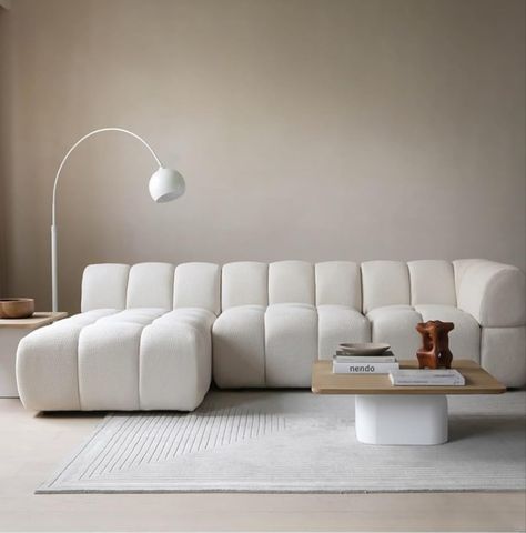 Lamb Wool living room sectional modular L-shape sofa Ramadan Sale, Shape Sofa, L Shape Sofa, White Sofa, Sofa Online, Minimalist Furniture, White Sofas, L Shaped Sofa, Amazon Products