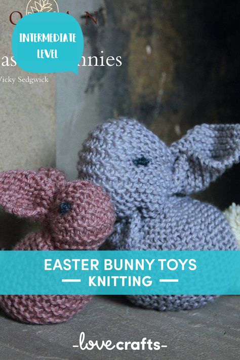 Grab this beautiful bunny knitting pattern for free! | Free Downloadable PDF at LoveCrafts.com Easter Knitting Patterns, Easter Knitting, Brioche Knitting Patterns, Bunny Knitting Pattern, Easter Toys, Eyelash Yarn, Knitted Animals, Cute Easter, Hat Knitting Patterns