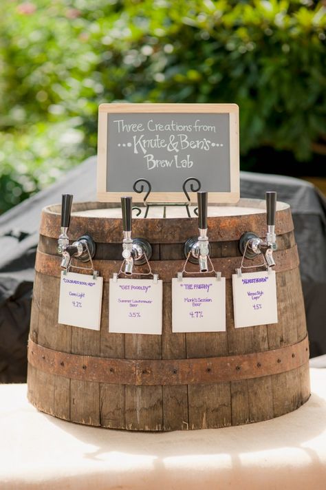 Beer Station Wedding, Bourbon Wedding Theme, Reception Food On A Budget, Wedding Beer Station, Wedding Keg, Reception Dance Floor, Beer Station, Reception Dance, Food On A Budget