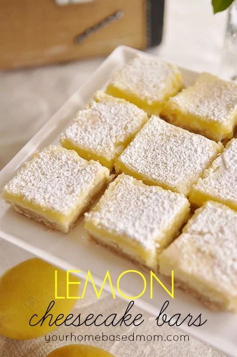 Pinterest55.7K 2023 Cookies, Lemon Cream Cheese Bars, Infused Recipes, Cheese Bars, Smores Dessert, Lemon Cheesecake Bars, Cream Cheese Bars, Decorating Cupcakes, Lemon Cream Cheese