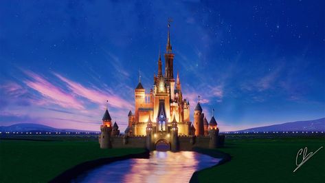 Walt Disney Castle in Blender! - BlenderNation Disney Macbook Wallpaper, Disney Castle Aesthetic, Fitbit Background, Disney Castle Wallpaper, Disney Castle Art, Walt Disney Castle, Disney Desktop Wallpaper, Castle Artwork, Zootopia 2016