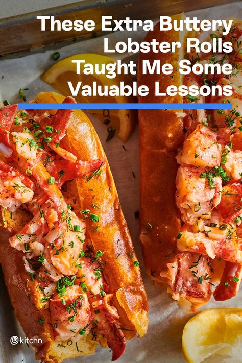 Connecticut Style Lobster Roll, How To Make Lobster Rolls, Hot Lobster Roll Recipe, Warm Lobster Roll Recipe, Connecticut Lobster Roll Recipe, Lobster Meat Recipes Simple, Lobster Rolls With Butter, Recipes With Lobster Meat, Lobster Casserole Recipes